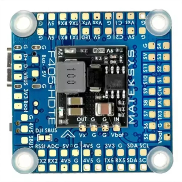 Matek Mateksys Systems F405-HDTE 9 ~ 16V BEC OSD Blackbox F4 Contrôleur 3-12S INAV RC UAV Accessoires pour Aile Fixe